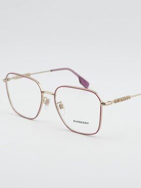 Burberry BE1382D 1357 Eyeglasses Gold / Purple 55mm Square Frame